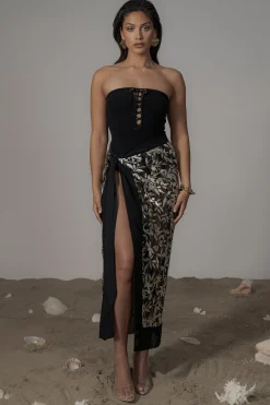 Black Seabound Bodysuit*JLUXLABEL Sale