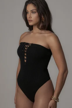 Black Seabound Bodysuit*JLUXLABEL Sale