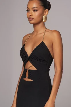 Black Secret Bloom Maxi Dress*JLUXLABEL Fashion