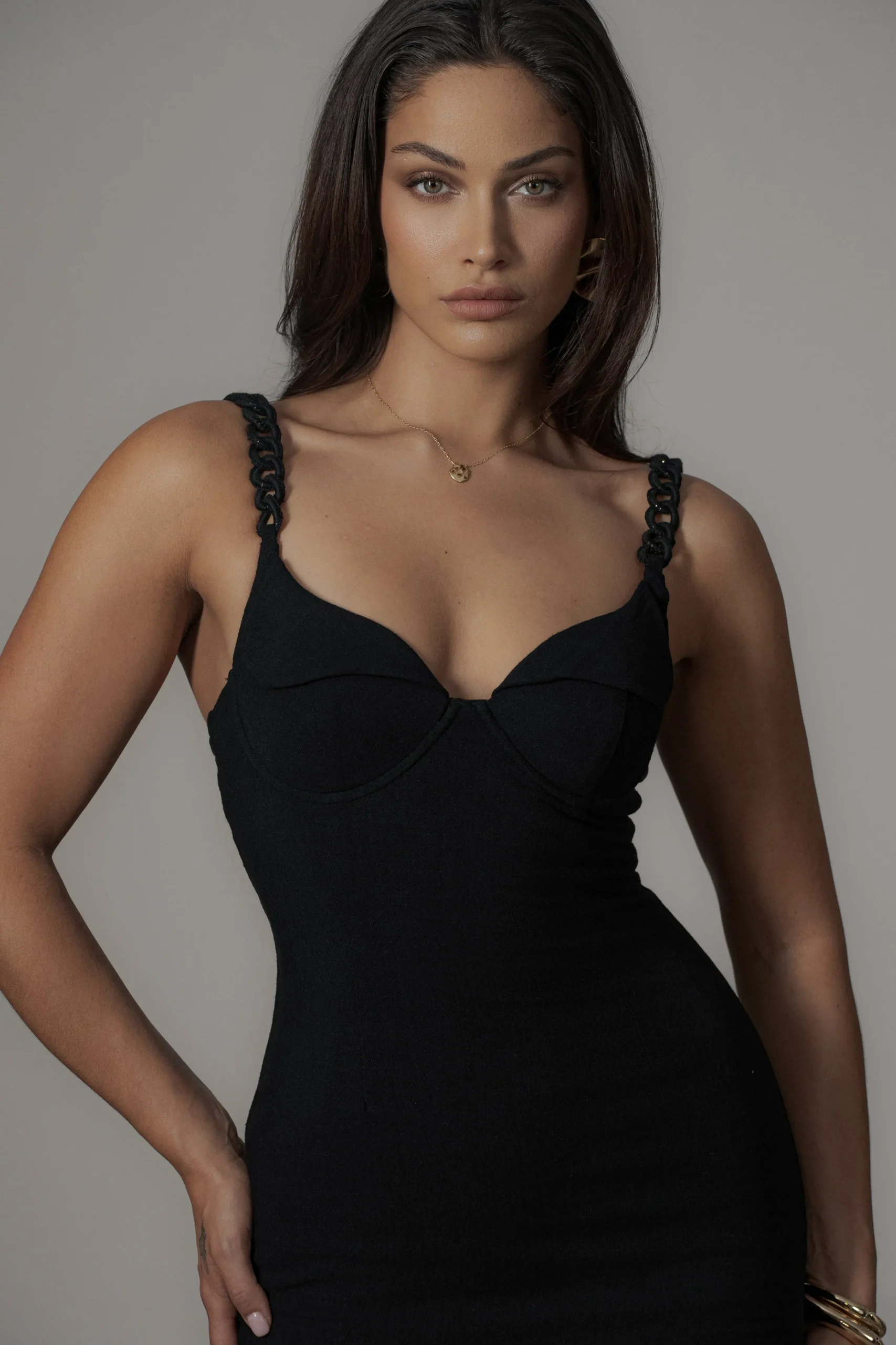 Black Secret Hideout Linen Dress*JLUXLABEL Online