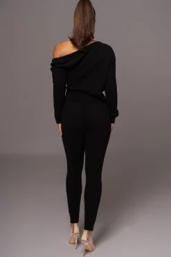 Black Sedona Knit Pant Set*JLUXLABEL Fashion