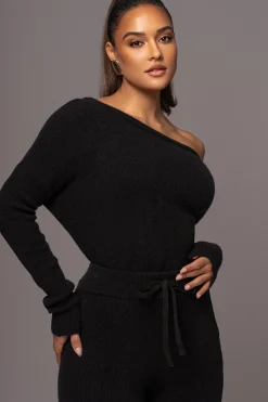 Black Sedona Knit Pant Set*JLUXLABEL Fashion