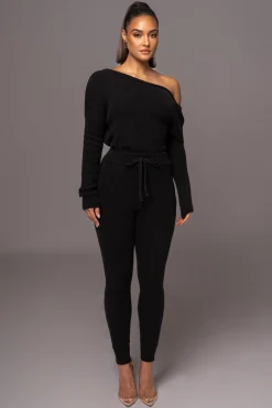 Black Sedona Knit Pant Set*JLUXLABEL Fashion