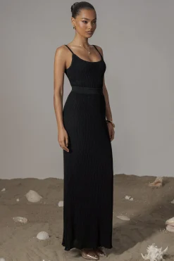 Black Serena Ribbed Skirt Set*JLUXLABEL Outlet