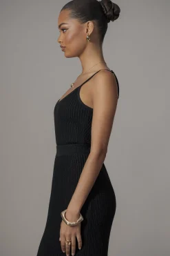 Black Serena Ribbed Skirt Set*JLUXLABEL Outlet