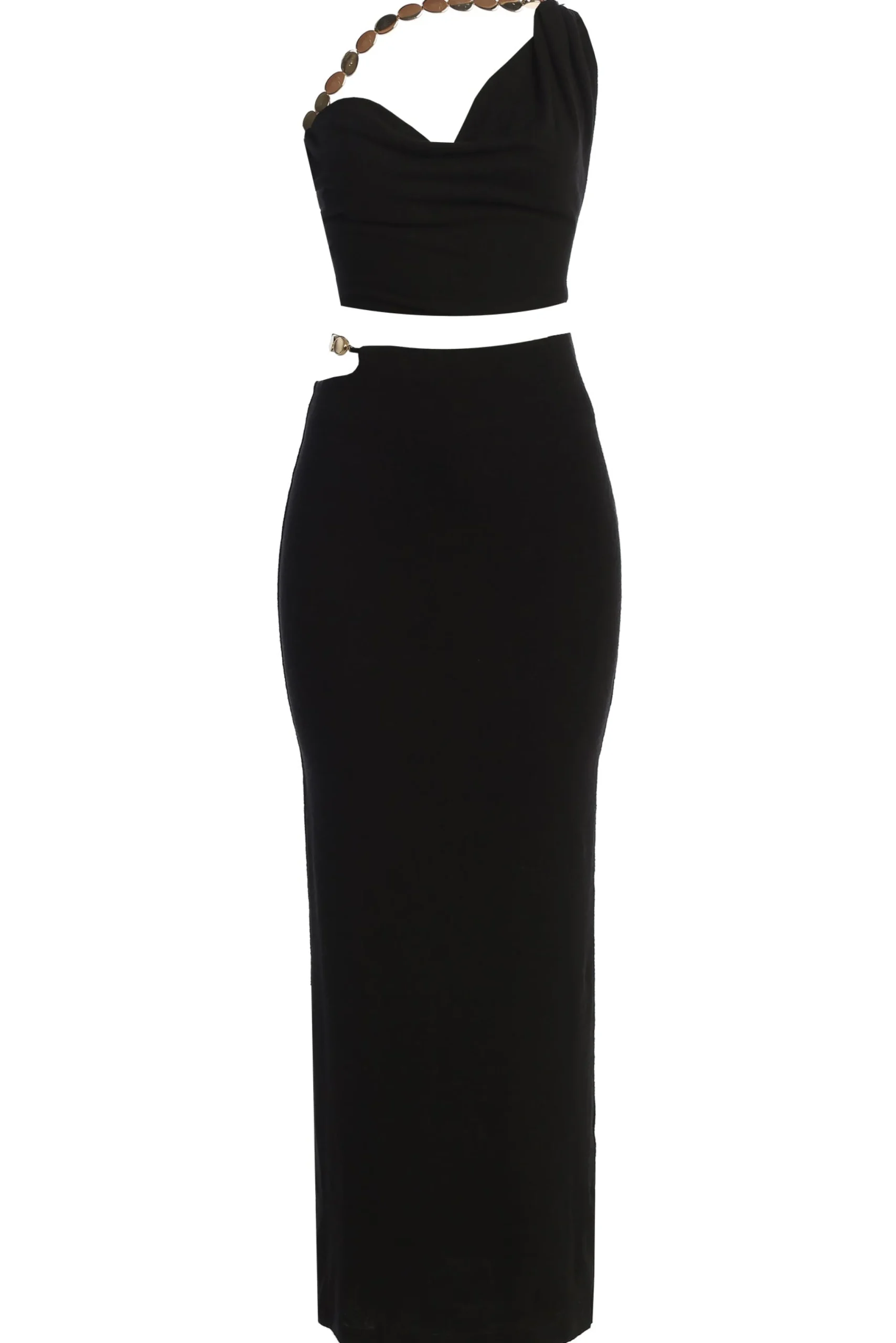 Black Skye Knit Skirt Set*JLUXLABEL Outlet