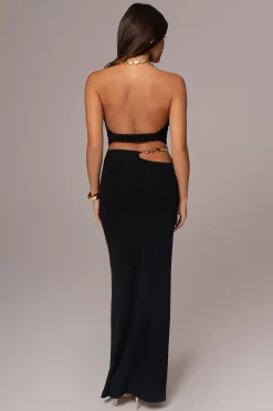 Black Skye Knit Skirt Set*JLUXLABEL Outlet