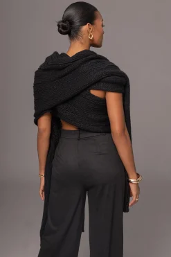 Black Soft Life Cable Knit Sweater Top*JLUXLABEL Best