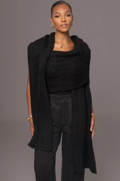 Black Soft Life Cable Knit Sweater Top*JLUXLABEL Best