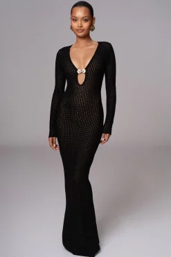 Black Sol Sweater Knit Dress*JLUXLABEL New