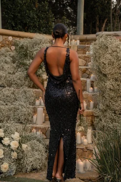 Black Sparkling Moments Sequin Maxi Dress*JLUXLABEL Hot