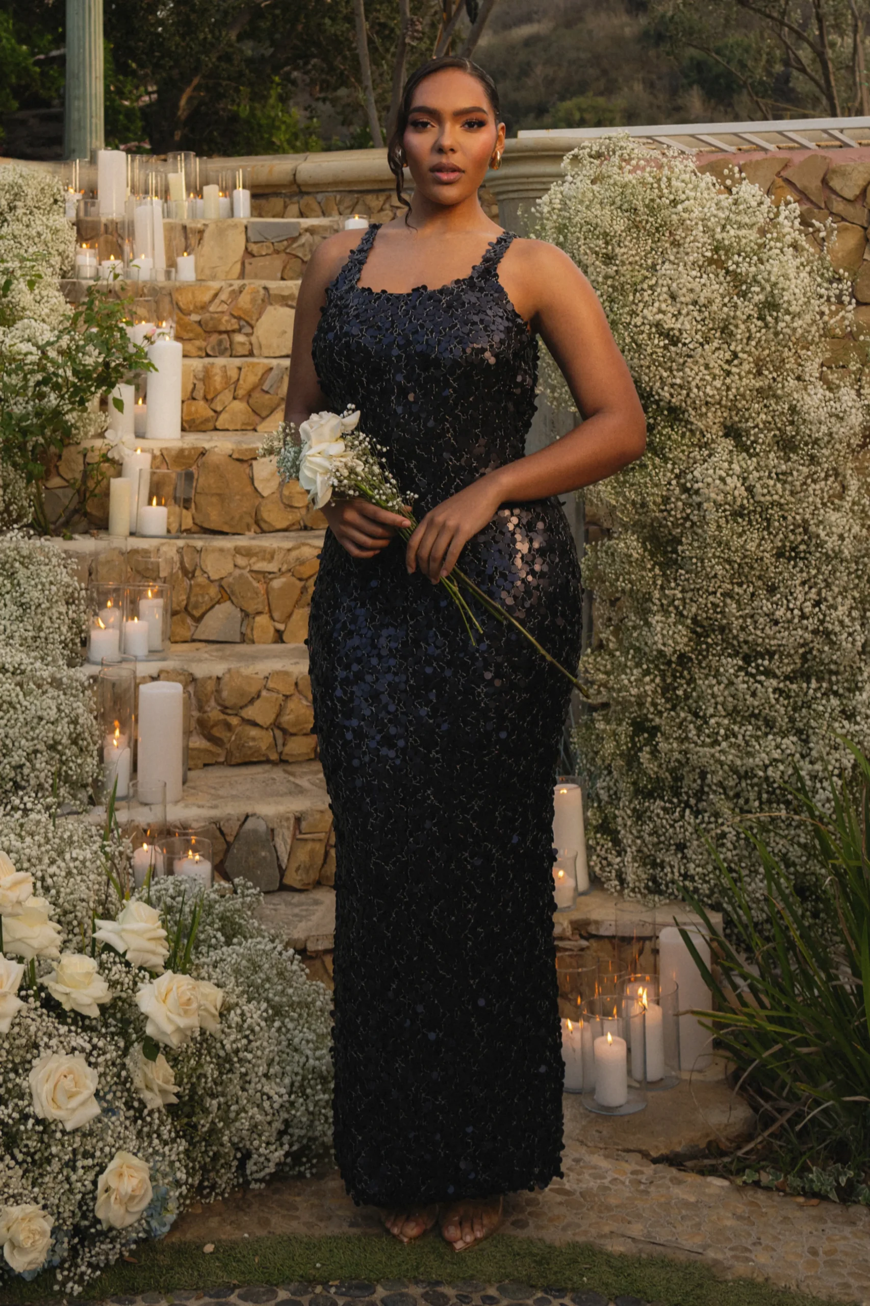 Black Sparkling Moments Sequin Maxi Dress*JLUXLABEL Hot