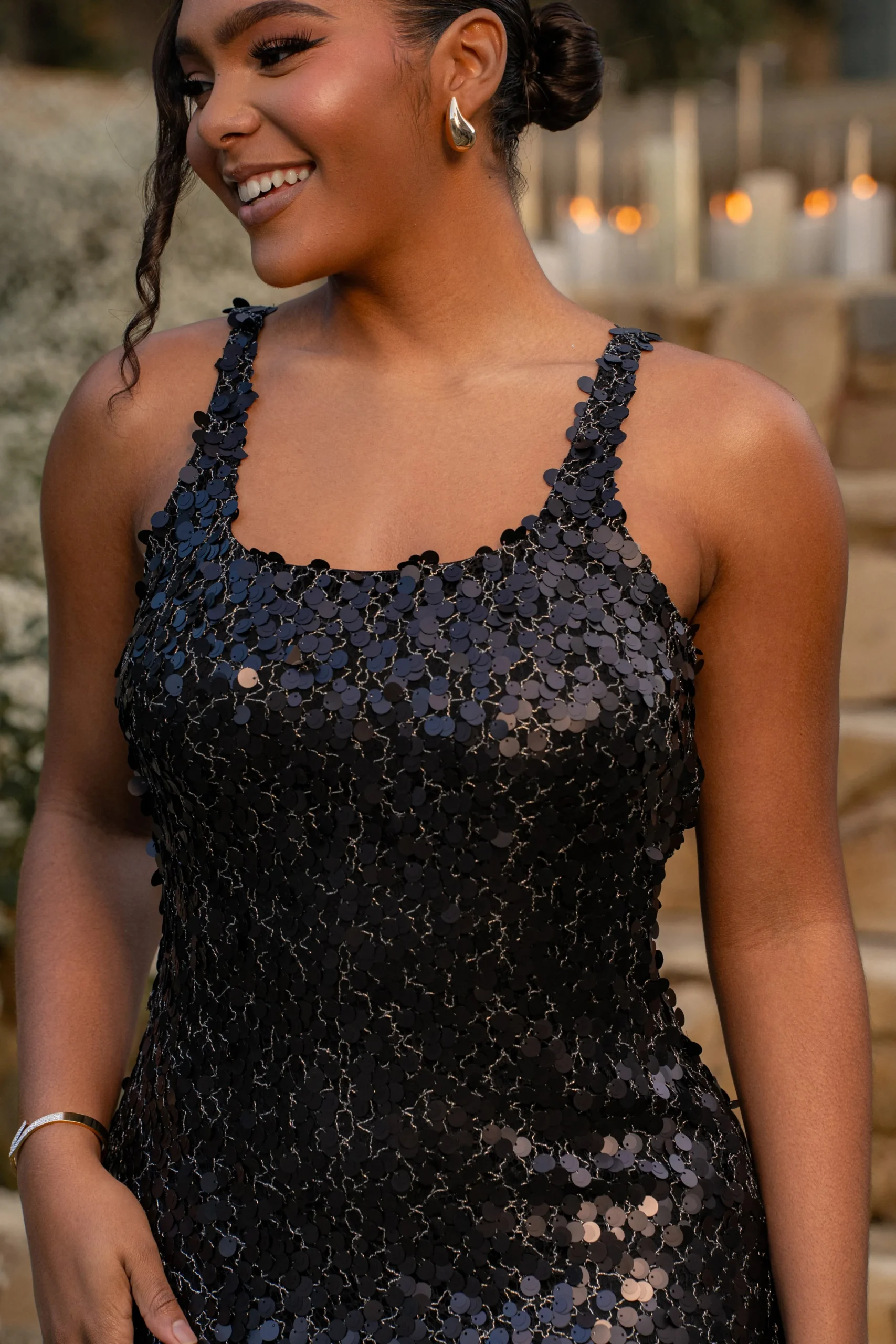 Black Sparkling Moments Sequin Maxi Dress*JLUXLABEL Hot