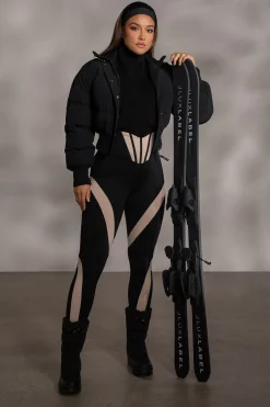 Black Stassie Ribbed Jacket*JLUXLABEL Hot