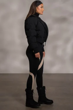 Black Stassie Ribbed Jacket*JLUXLABEL Hot