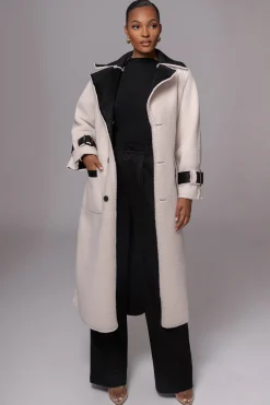 Black Suede And Sherpa Reversible Coat*JLUXLABEL New