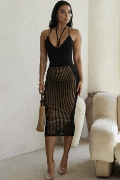 Black Summer Bliss Crochet Set*JLUXLABEL Best