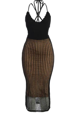 Black Summer Bliss Crochet Set*JLUXLABEL Best