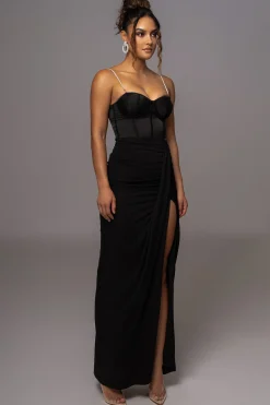 Black Tara Drape Skirt*JLUXLABEL Fashion