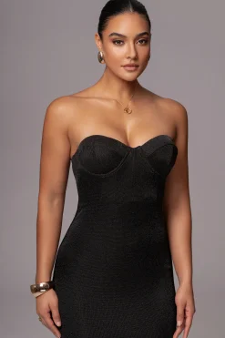 Black Twilight Elegance Maxi Dress*JLUXLABEL Clearance