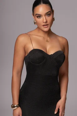 Black Twilight Elegance Maxi Dress*JLUXLABEL Clearance