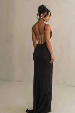 Black Until Forever Maxi Dress*JLUXLABEL Online