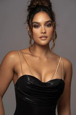 Black Visions Of You Midi Dress*JLUXLABEL Fashion