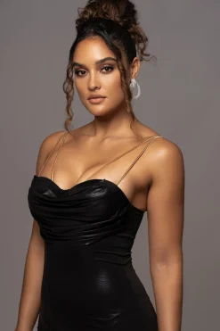 Black Visions Of You Midi Dress*JLUXLABEL Fashion