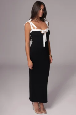 Black/Beige Clarice Reversible Maxi Dress*JLUXLABEL Fashion