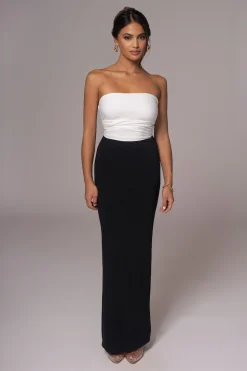 Black/Beige Dominic Reversible Maxi Dress*JLUXLABEL Online