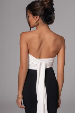 Black/Beige Dominic Reversible Maxi Dress*JLUXLABEL Online