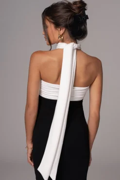 Black/Beige Dominic Reversible Maxi Dress*JLUXLABEL Online