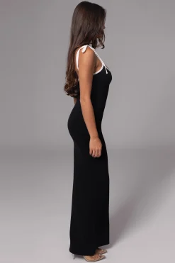 Black/Beige Shawna Reversible Maxi Dress*JLUXLABEL Outlet