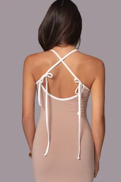 Black/Beige Shawna Reversible Maxi Dress*JLUXLABEL Outlet