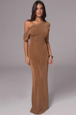 Black/Brown Classic Elegance Reversible Maxi Dress*JLUXLABEL Discount