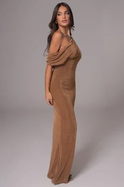 Black/Brown Classic Elegance Reversible Maxi Dress*JLUXLABEL Discount