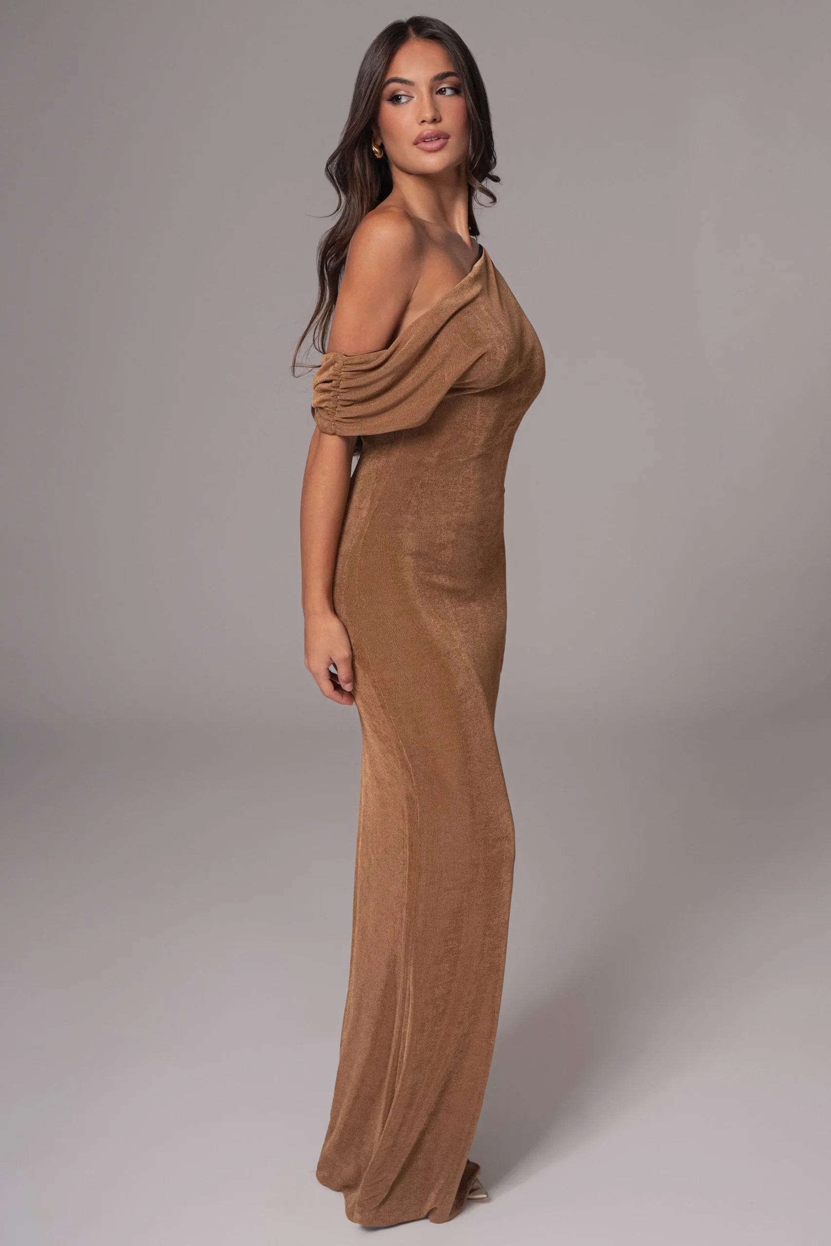 Black/Brown Classic Elegance Reversible Maxi Dress*JLUXLABEL Discount