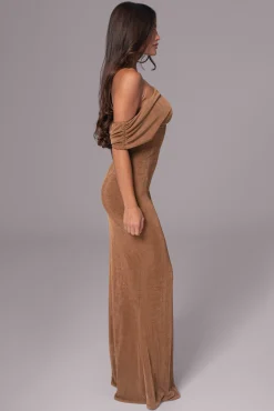 Black/Brown Classic Elegance Reversible Maxi Dress*JLUXLABEL Discount