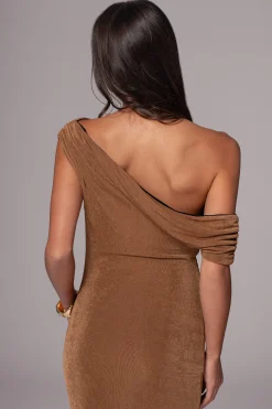 Black/Brown Classic Elegance Reversible Maxi Dress*JLUXLABEL Discount