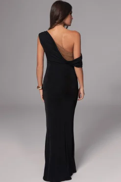 Black/Brown Classic Elegance Reversible Maxi Dress*JLUXLABEL Discount