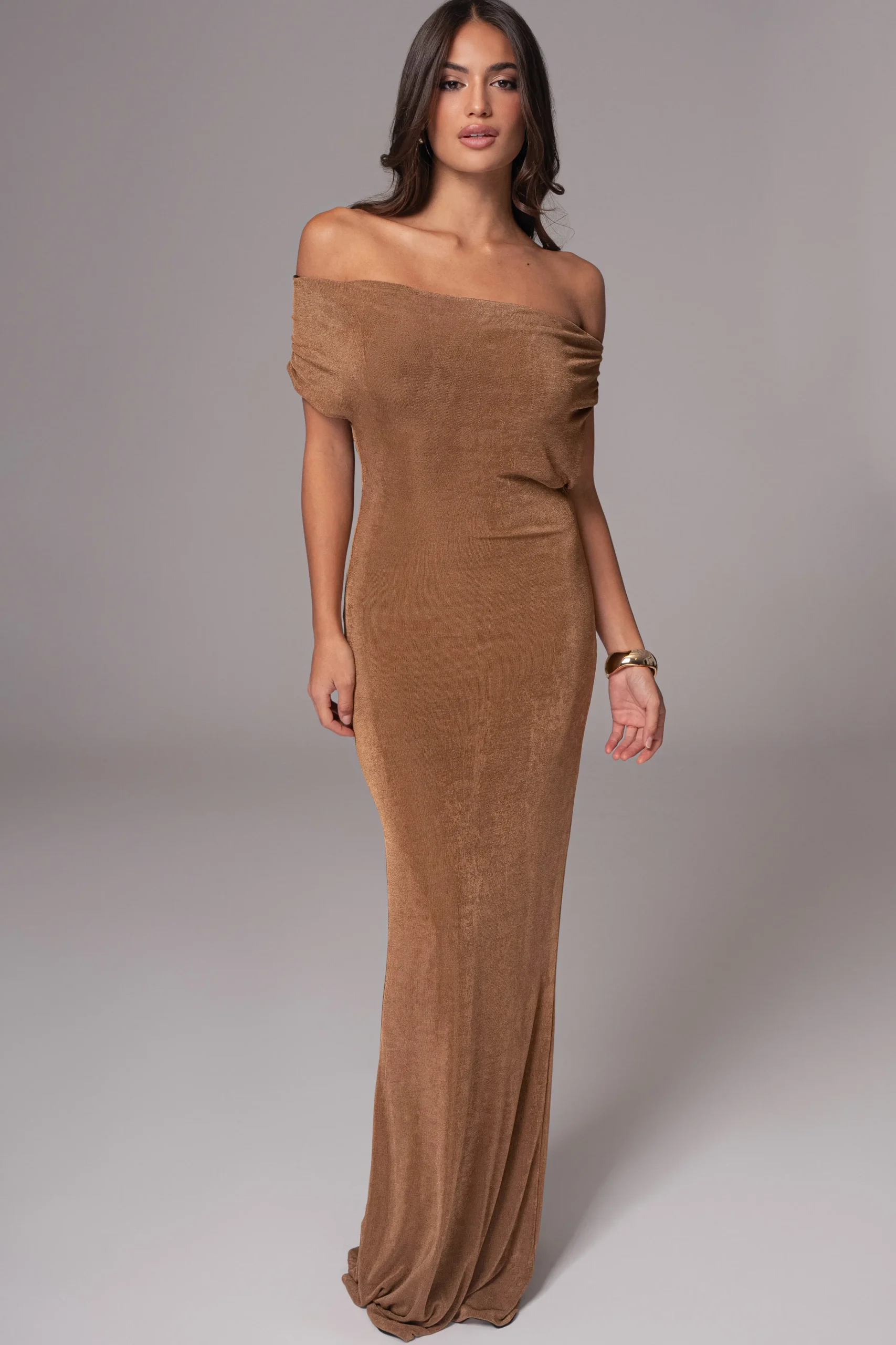 Black/Brown Classic Elegance Reversible Maxi Dress*JLUXLABEL Discount