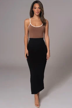 Black/Pecan Tash Reversible Cami Top*JLUXLABEL Best