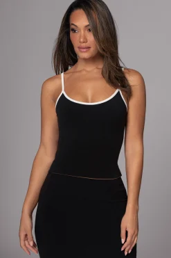 Black/Pecan Tash Reversible Cami Top*JLUXLABEL Best