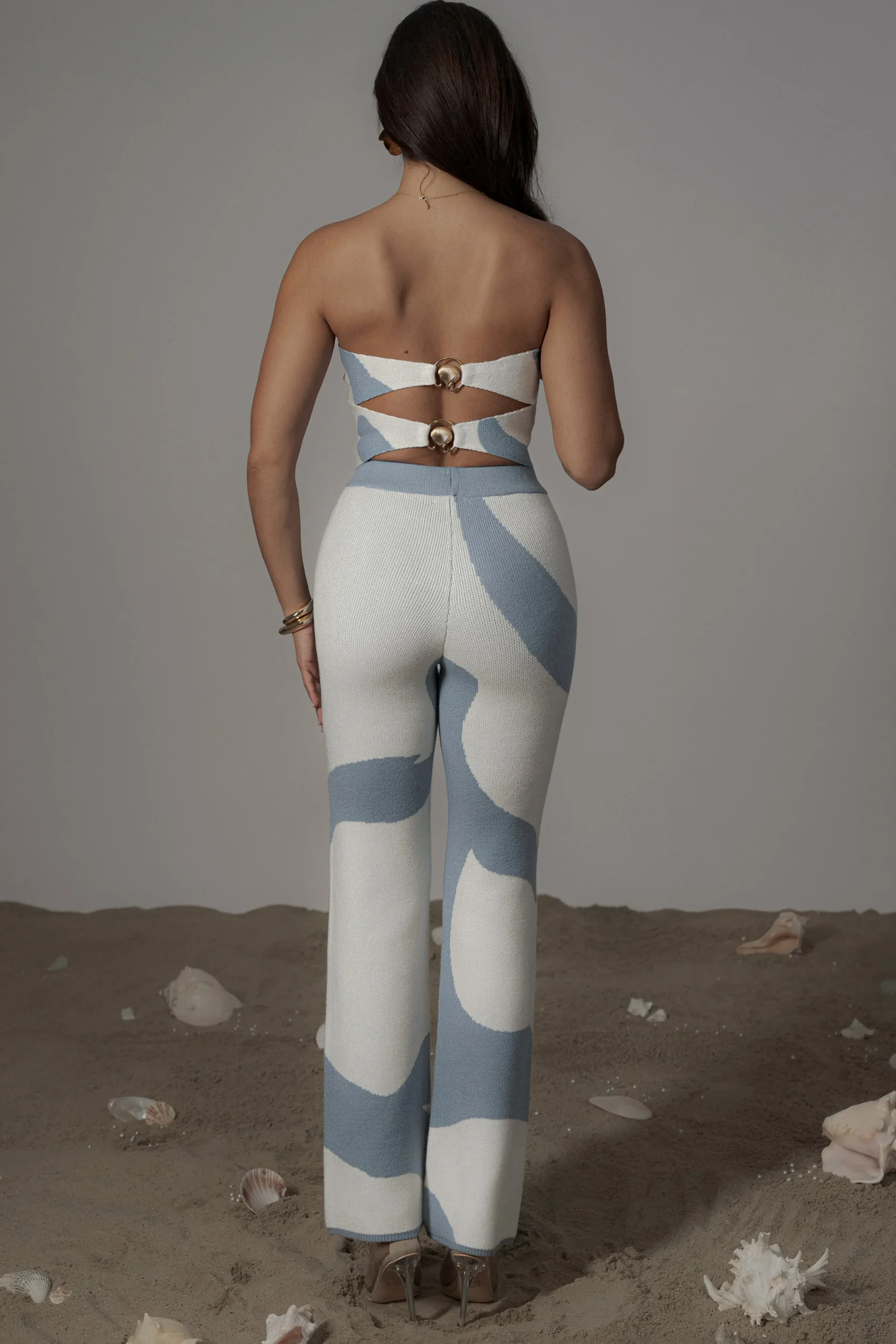 Blue Abstract Tropic Oasis Top*JLUXLABEL New