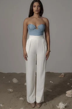 Blue Arielle Bustier Top*JLUXLABEL New