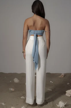 Blue Arielle Bustier Top*JLUXLABEL New