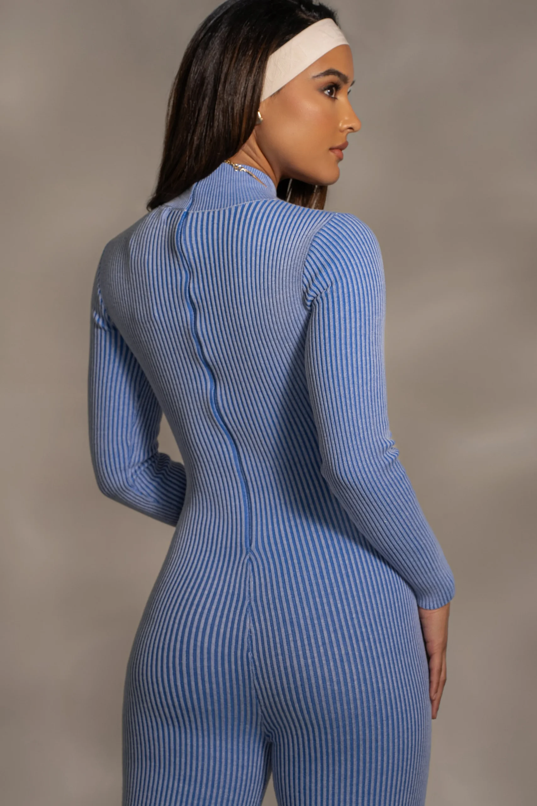 Blue In Control Stirrup Jumpsuit*JLUXLABEL Online
