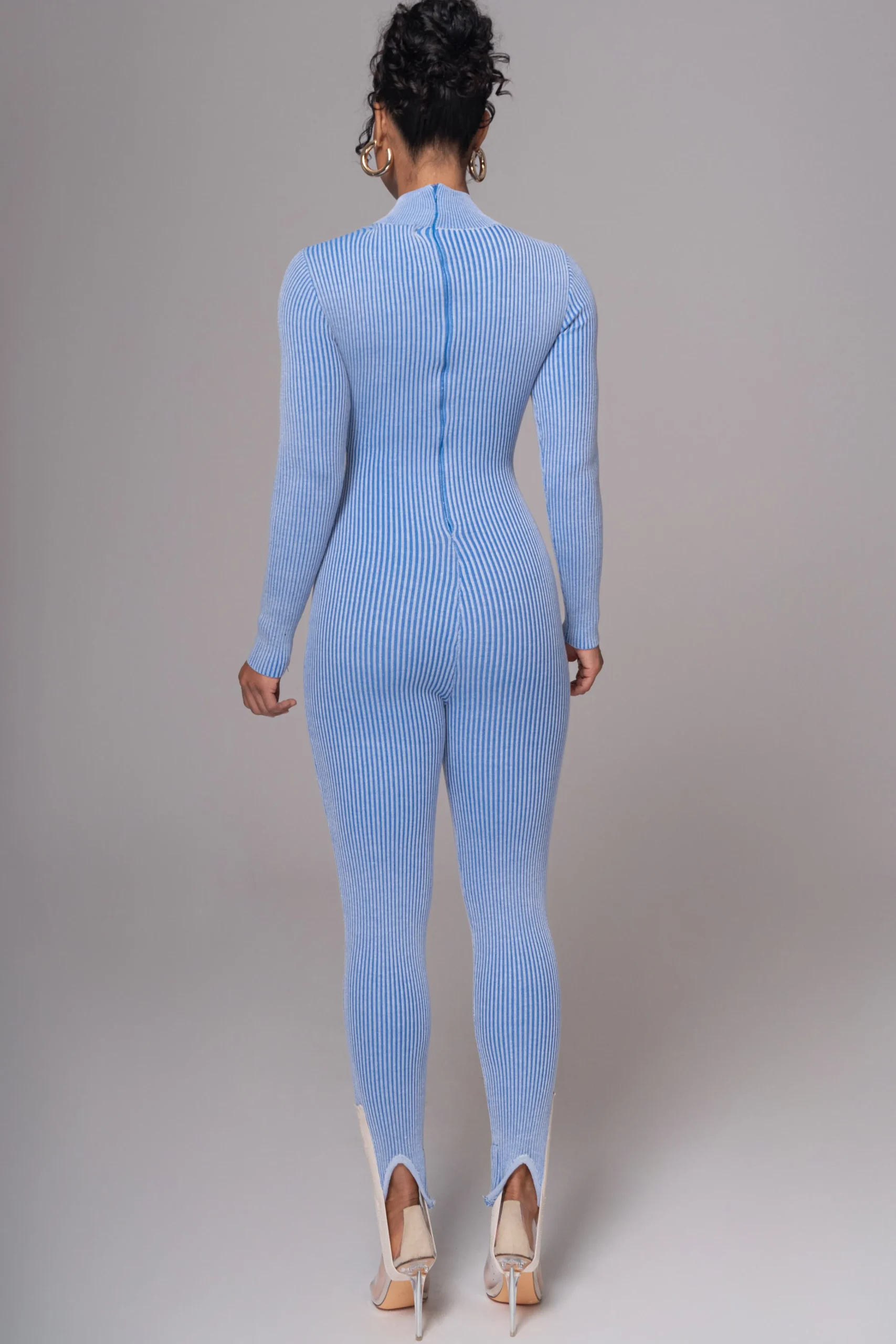 Blue In Control Stirrup Jumpsuit*JLUXLABEL Online