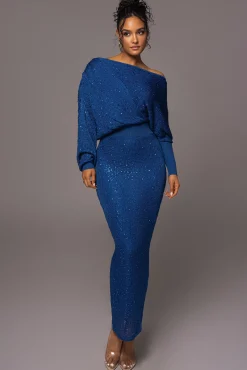 Blue Night Sky Sequin Skirt Set*JLUXLABEL Fashion