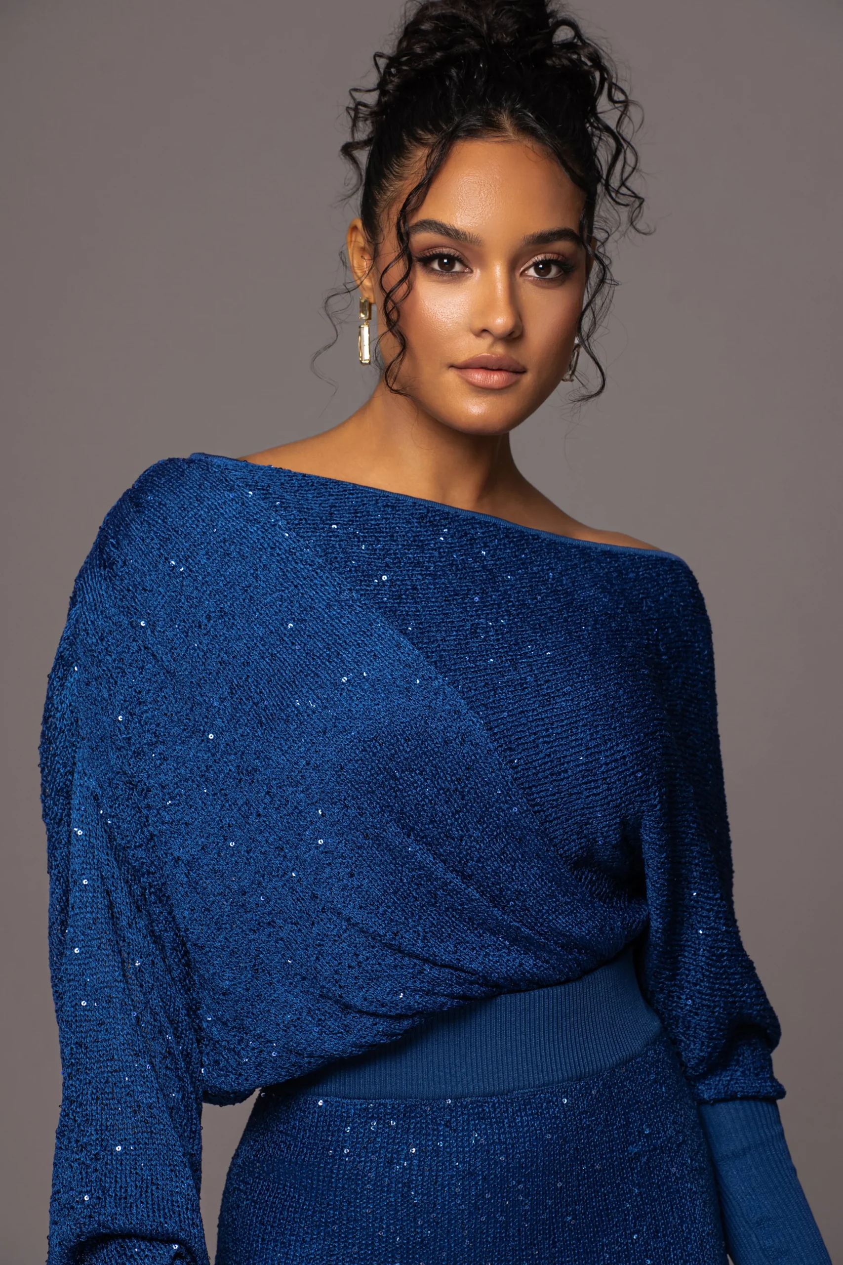 Blue Night Sky Sequin Skirt Set*JLUXLABEL Fashion